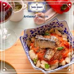 12 Pack Santo Amaro European Wild Sardines in Tomato Sauce from Puree (120g/un)