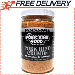 Pork King Good Unseasoned Pork Rind Breadcrumbs Low Carb Keto Paleo, Gluten-Free