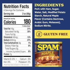 SPAM Maple, 12 oz. can 12 Ounce (Pack of 1)
