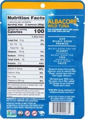 Wild-Caught Albacore Tuna in Sea Salt, 3 oz Pack – Keto & Paleo Friendly