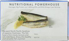 Wild Planet Wild Sardines in Water, No Salt Added, Tinned Fish, Sustainably Wild