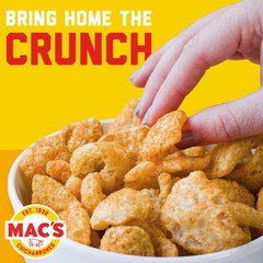 Mac’s Salt & Vinegar Fried Pork Skins – Salt & Vinegar Flavored Chicharrones Por