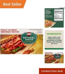 HORMEL Gluten-Free Fully-Cooked Bacon, Turkey, 2.5oz Pack – Ready to Eat