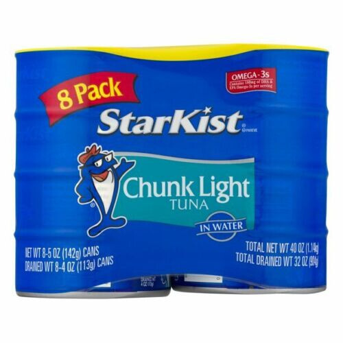 New StarKist® Chunk Light Tuna in Water – 5 oz Can (8-Pack) 90 Calories Diet
