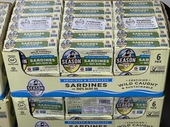 6x Season Skinless Boneless Sardines Fish 100% Pure Olive Oil Wild Caught 4.38oz