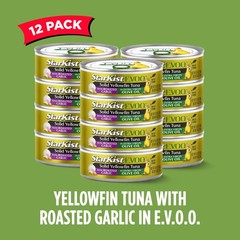 StarKist E.V.O.O. Solid Yellowfin Tuna with Roasted 4.5 Ounce (Pack of 12)