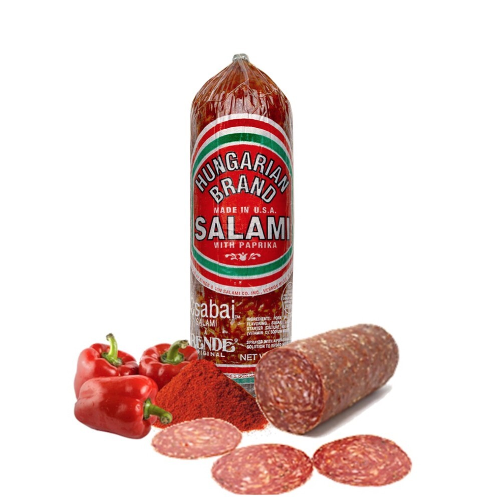 Deli Salami Csabai Pre-PK approx 0.6 lb Bende’s Teli Salami Hungarian Paprika