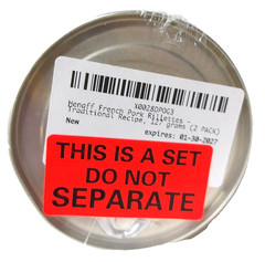 Henaff French Imported Rillettes Pork Pate Spread, 2 Pack, 4.5 oz each, 01/2027