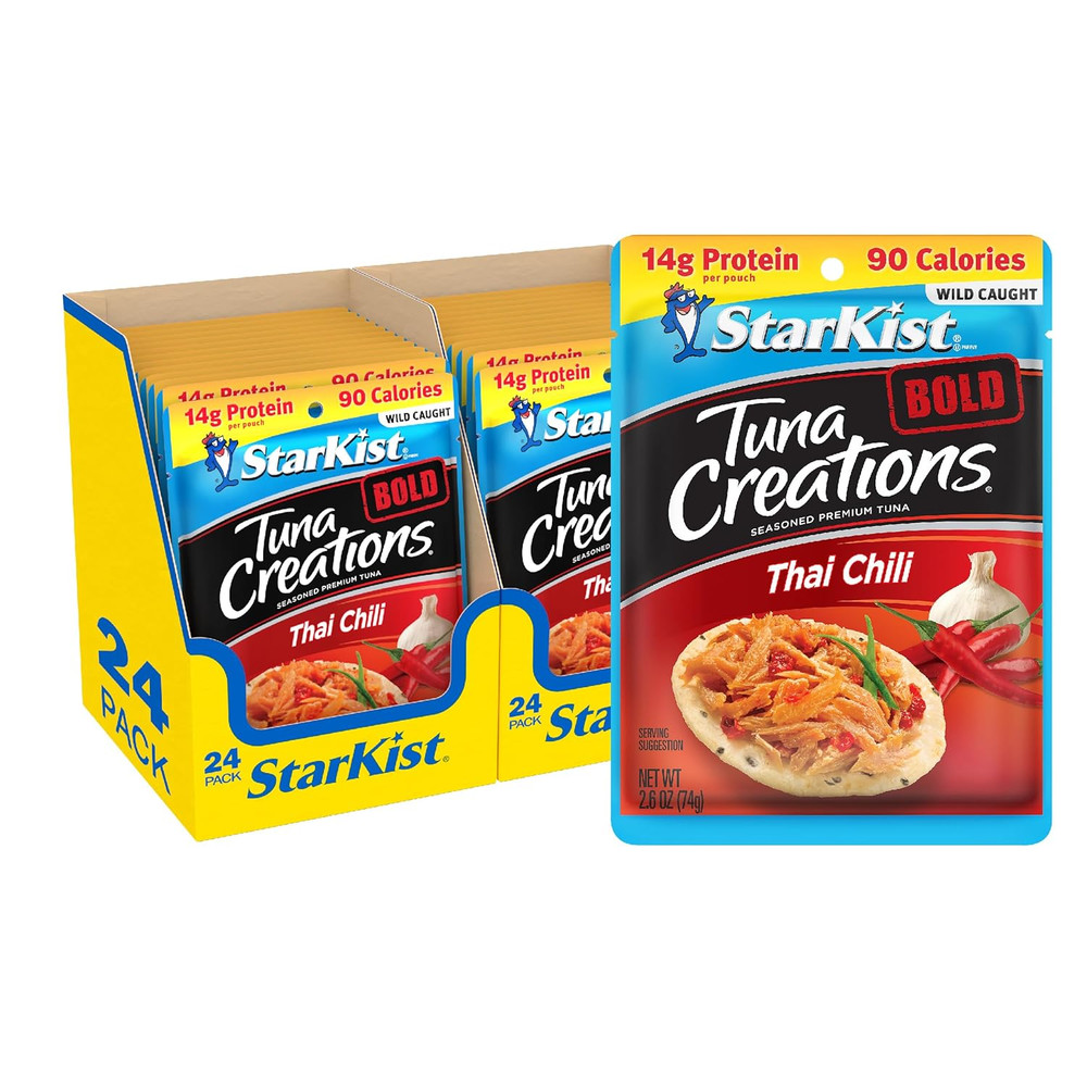 Tuna Creations Bold Thai Chili Style, Packaging May Vary, 2.6 Oz, Pack of 24