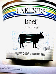 New 24 oz Lakeside Beef with Juices Fully Cooked Heat and Serve Jan 2031