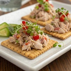 Lunch-To-Go Mix Your Own Tuna Salad, Chunk Light Tuna Pouch, 4.5 Ounce Kit, 1…