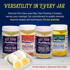 Authentic Salt ‘N Vinegar Pickled Eggs, Boiled & Peeled – 16oz Family-Run Flavor