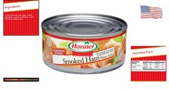 Smoked Canned Ham, 5 Ounce Pack of 12 – Ready-to-Eat, Gluten-Free Protein
