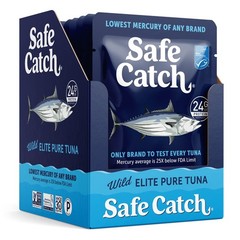 Elite Tuna Wild-Caught Lowest Mercury Tuna Fish Pouch Gluten-Free Keto Food N…