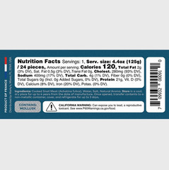 MARKY’S French Escargot Achatine Snails Without Shells – 2 Dozen – 4.4 oz / 125