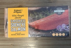 NEW! SEALED- Trident Seafoods Wild Smoked Sockeye Salmon, 1 Packs