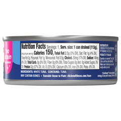 (24 pack) Chicken of the Sea Wild Caught Solid White Pure Tuna, Low Sodium 4 oz