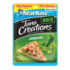 Starkist Tuna Creations BOLD Jalapeño Pouch (2.6 Oz – 12 Pack) Wild Caught, High