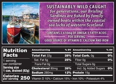 Crown Prince Natural One Layer Brisling Sardines – Mediterranean Style, 3.75