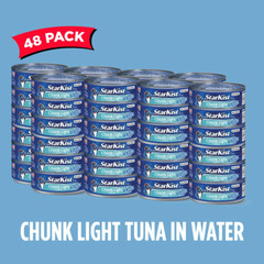 Chunk Light Tuna in Water, 5 Oz Can, Pack of 48