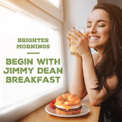 Delights Turkey Sausage, Egg White & Cheese Croissant Sandwiches, 4 Count (Fr…