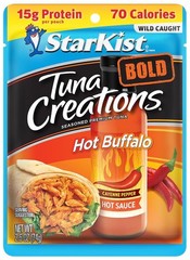 Tuna Creations BOLD Hot Buffalo, 2.6 Oz Pouch (1 Pack) Ready to Eat Wild Caught