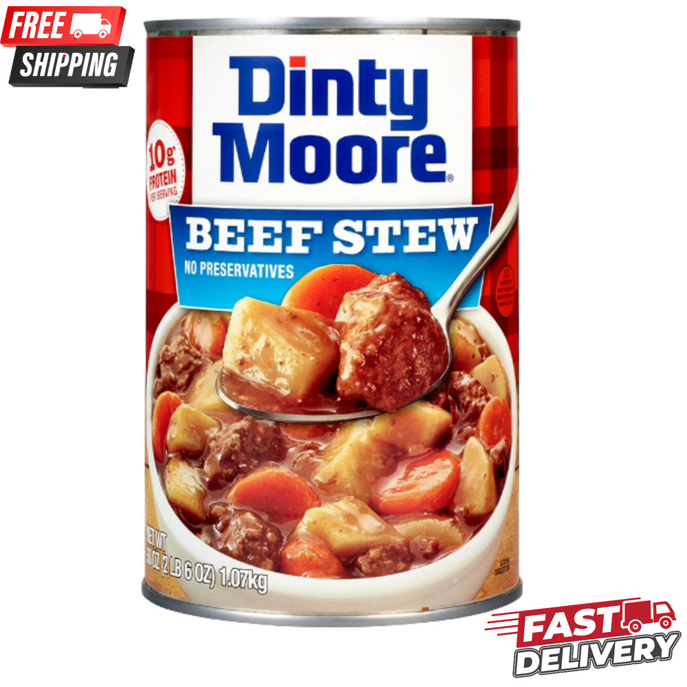 Dinty Moore Beef Stew 38 oz Canned Ready to Eat Meal Gluten Free Shelf Stable