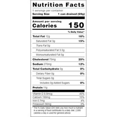 Sardines in Olive Oil, 3.75 Oz. (Pack of 18), Wild Caught Canned Sardines, Packa