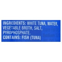 Atun Blanco En Trozos En Agua, Lata De 5 Oz, 4 Unidades, Paquete De 1