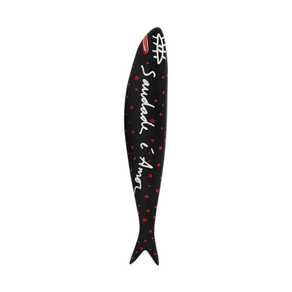 Bordallo Pinheiro + Sardine + Saudade by Rita Wainer + H 1″ W 7″ L 1″ + Multi…