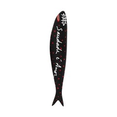 Bordallo Pinheiro + Sardine + Saudade by Rita Wainer + H 1″ W 7″ L 1″ + Multi…
