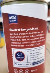 Delicious WILD CAUGHT Bumble Bee SOCKEYE Salmon, 14.75OZ(PACK 5)best By 07/2027