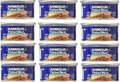 Pack Of 12 Potted Meat made with Chicken and Pork 3 oz.