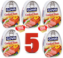 GOYA Boneless & Skinless Cooked Ham, Water Added, 1 Lb 1,3 O 5