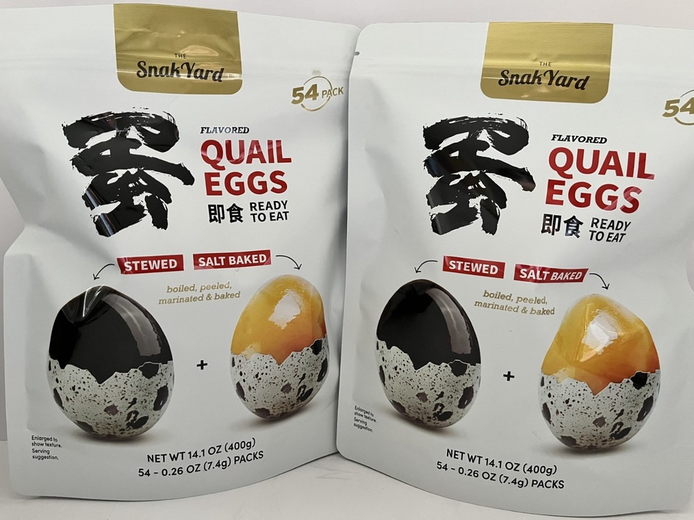 2 Bags-The Snack Yard Flavored Quail Eggs, .26 oz, 54-count, Total 108-count