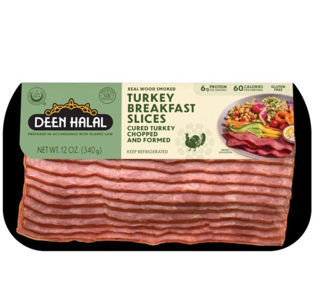 Deen Halal – Sliced Turkey Bacon – 12 oz 3 Pack