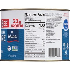 (2 pack) Bumble Bee Solid White Albacore Tuna in Water, Wild Caught, 66.5 oz