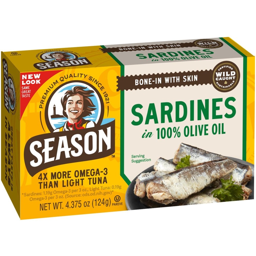 Delicious Sardine Fillets, Omega 3’s, 24-Pack