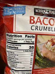 2 Pack Kirkland Signature Bacon Crumbles 20 oz Each Bag Salads Baked Potato Eggs