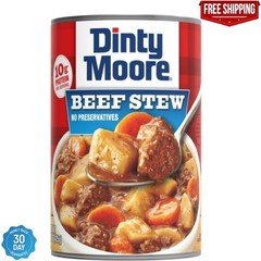 DINTY MOORE Beef Stew, Shelf Stable, 15 Oz Steel Can (Pack of 3) 10 g of Protein