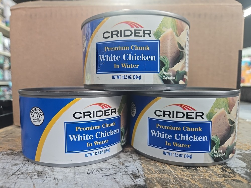 (3 Pack)New BIG 12.5oz Cans CRIDER Premium Exp2027