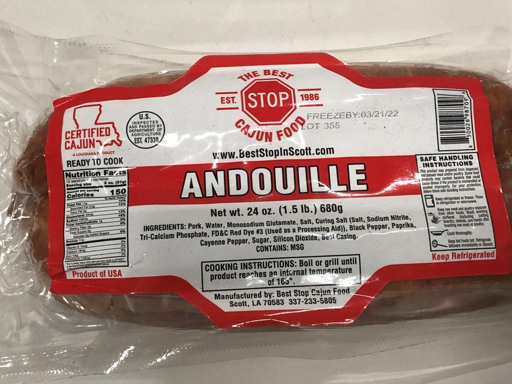 The Best Stop Andouille Sausage 24 Oz (2 Pack)