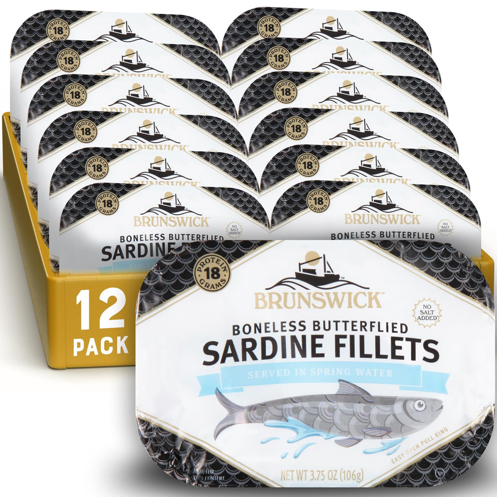 Sardines in Spring Water, 3.75 Oz Can – Boneless Butterflied Sardine