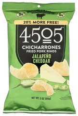 4505 Jalapeno Cheddar Seasoned Chicharrones, Fried Pork Rinds – Jalapeno Ched…