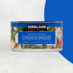 Kirkland Chunk Chicken Breast In Water Extra Lean 12.5 oz (Pack of 6) Premium!