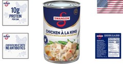 10.5 Oz Swanson Canned Chicken a la King – Quick, Hearty Meal with 10g Protein