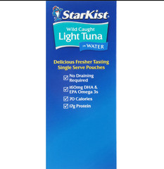 StarKist Chunk Light Tuna in Water – 2.6 oz Pouch (8-Pack)