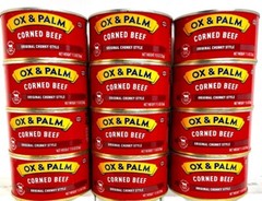 OX & Palm Corned Beef with Juices Original Chunky Style 11.5 oz ( Pack of 12 )