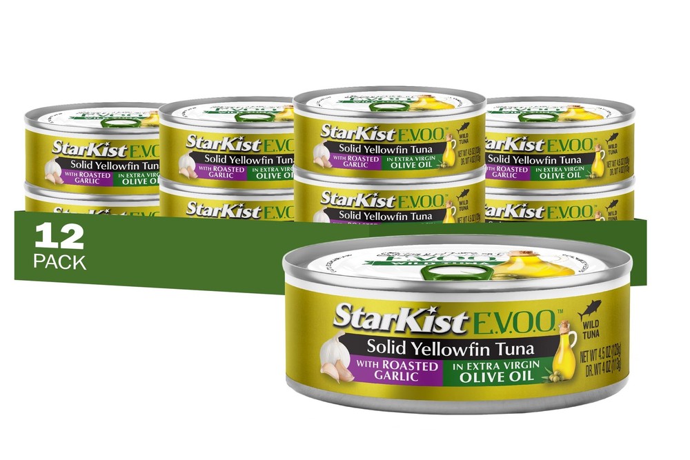 StarKist E.V.O.O. Solid Yellowfin Tuna with Roasted 4.5 Ounce (Pack of 12)