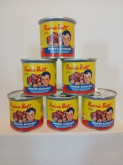 6 Cans Prairie Belt Smoked Sausages Chicken & Pork Vienna (4.6 oz each can)